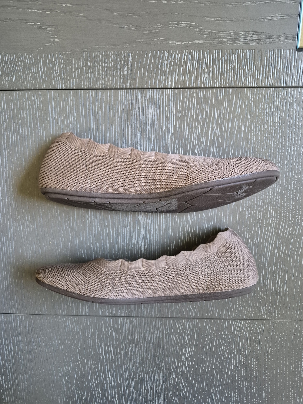 Skechers Cleo 2.0 Love Spell Women's Knit Slip-On Ballet Flats in Blush Taupe - Picture 12 of 13